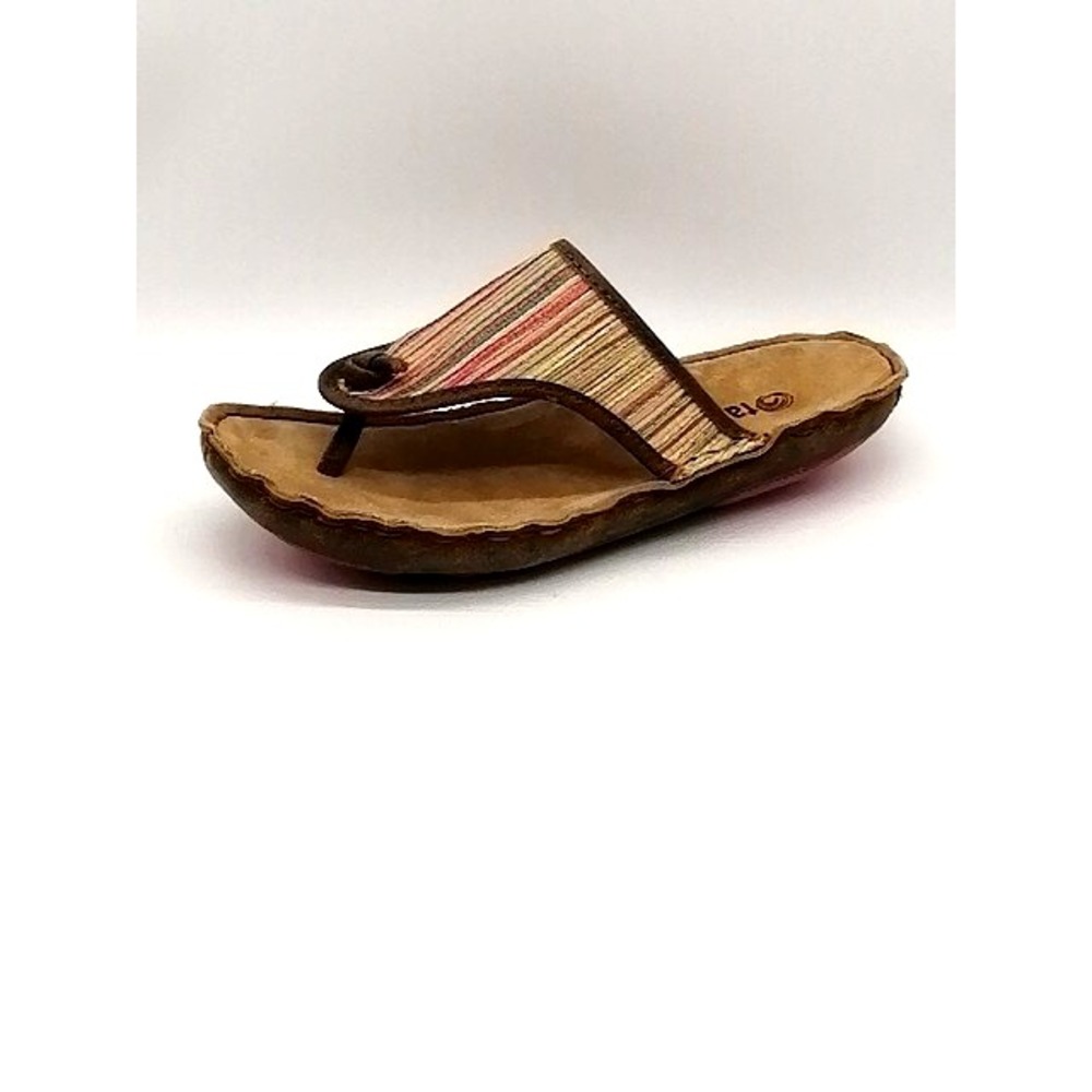 Tamarindo‎ Sandals Womens Beachcomber Beige Pink 8 Flip Flop Shoe Leather NEW